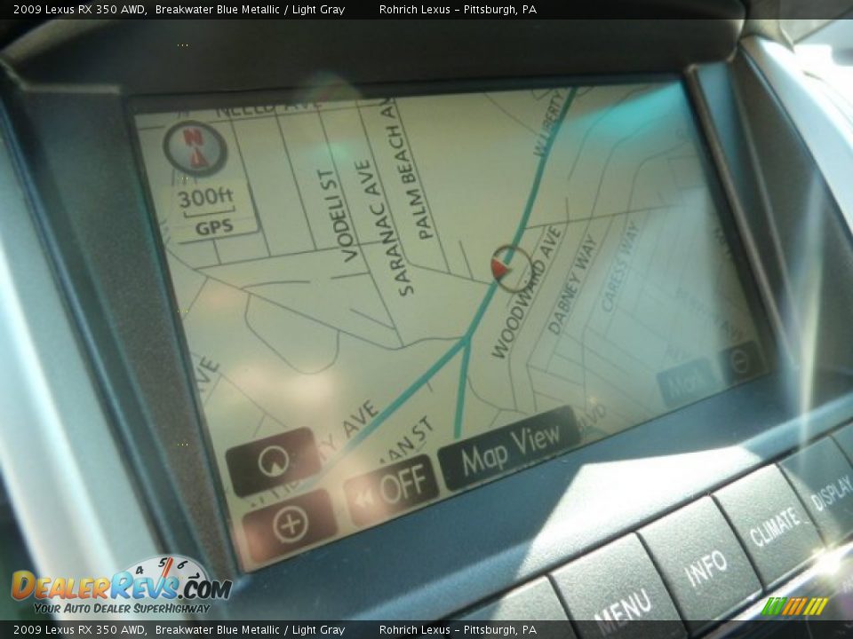 2009 Lexus RX 350 AWD Breakwater Blue Metallic / Light Gray Photo #16