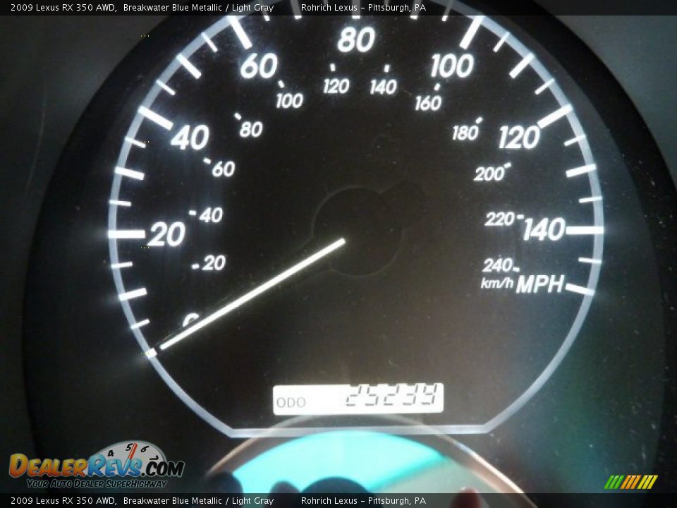 2009 Lexus RX 350 AWD Breakwater Blue Metallic / Light Gray Photo #18