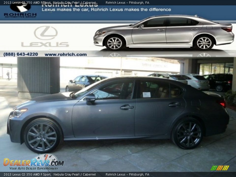 2013 Lexus GS 350 AWD F Sport Nebula Gray Pearl / Cabernet Photo #1