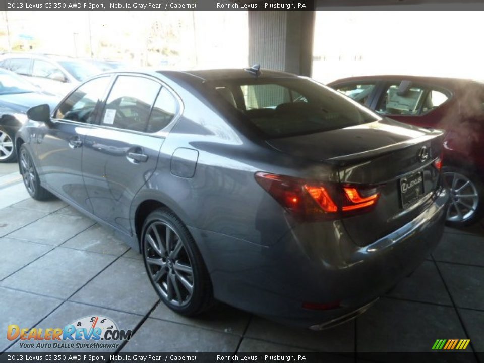 2013 Lexus GS 350 AWD F Sport Nebula Gray Pearl / Cabernet Photo #2