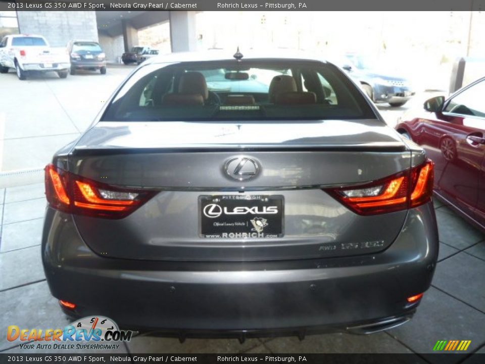 2013 Lexus GS 350 AWD F Sport Nebula Gray Pearl / Cabernet Photo #3