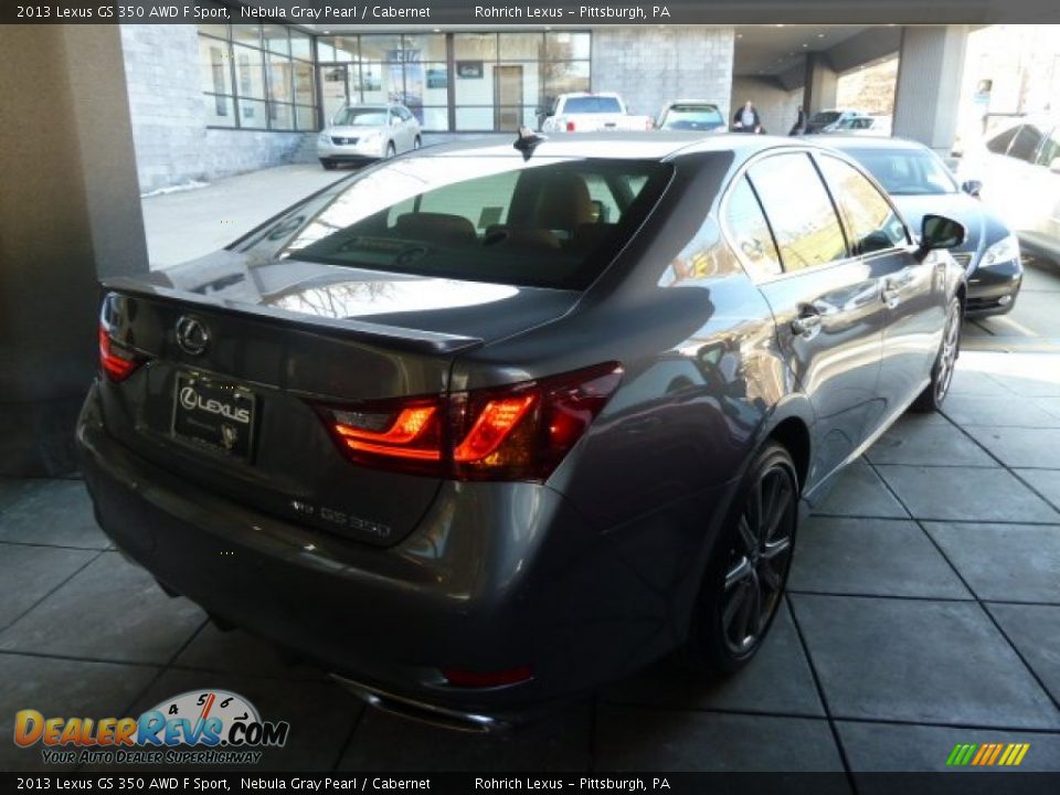 2013 Lexus GS 350 AWD F Sport Nebula Gray Pearl / Cabernet Photo #4