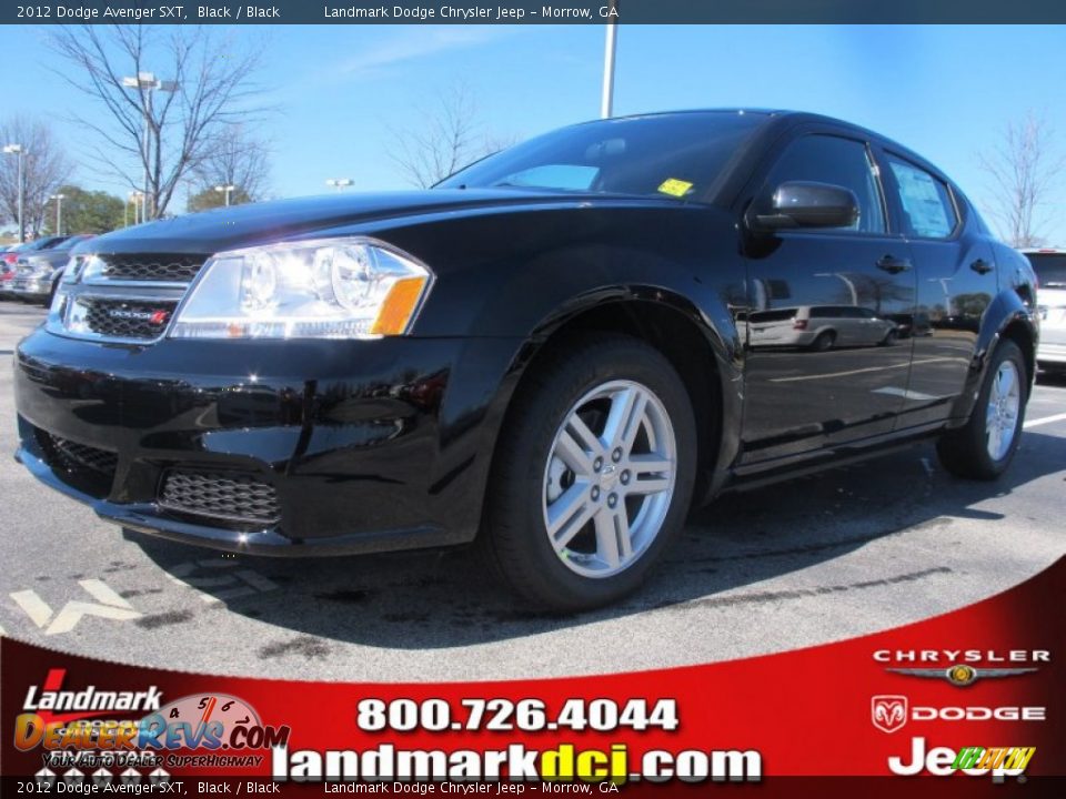 2012 Dodge Avenger SXT Black / Black Photo #1