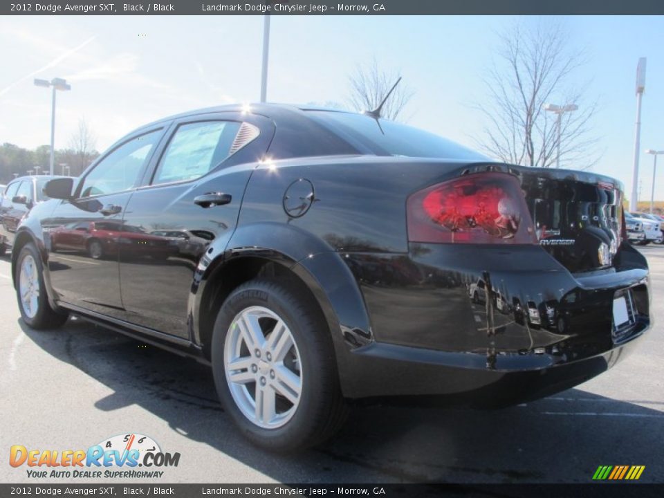 2012 Dodge Avenger SXT Black / Black Photo #2