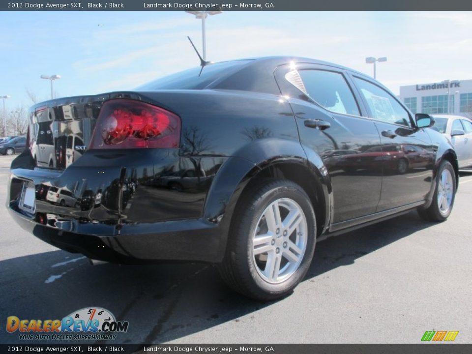 2012 Dodge Avenger SXT Black / Black Photo #3
