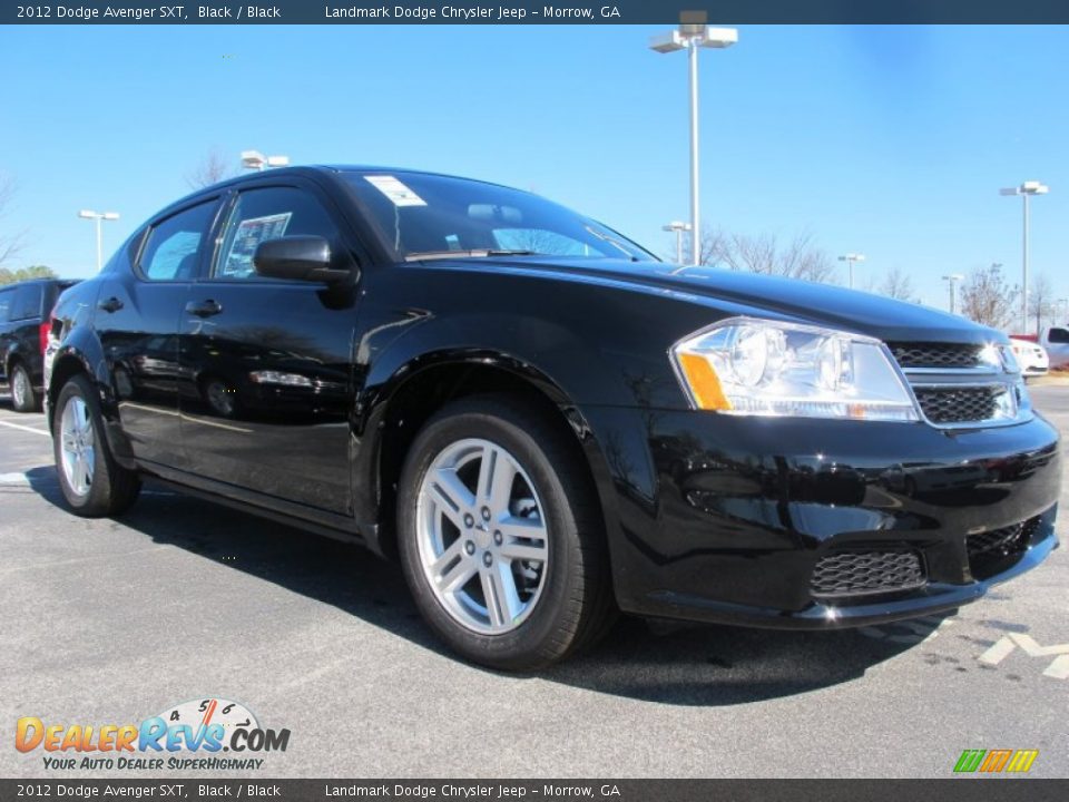 2012 Dodge Avenger SXT Black / Black Photo #4