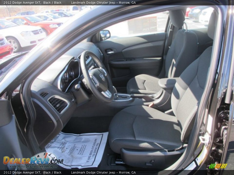 2012 Dodge Avenger SXT Black / Black Photo #6