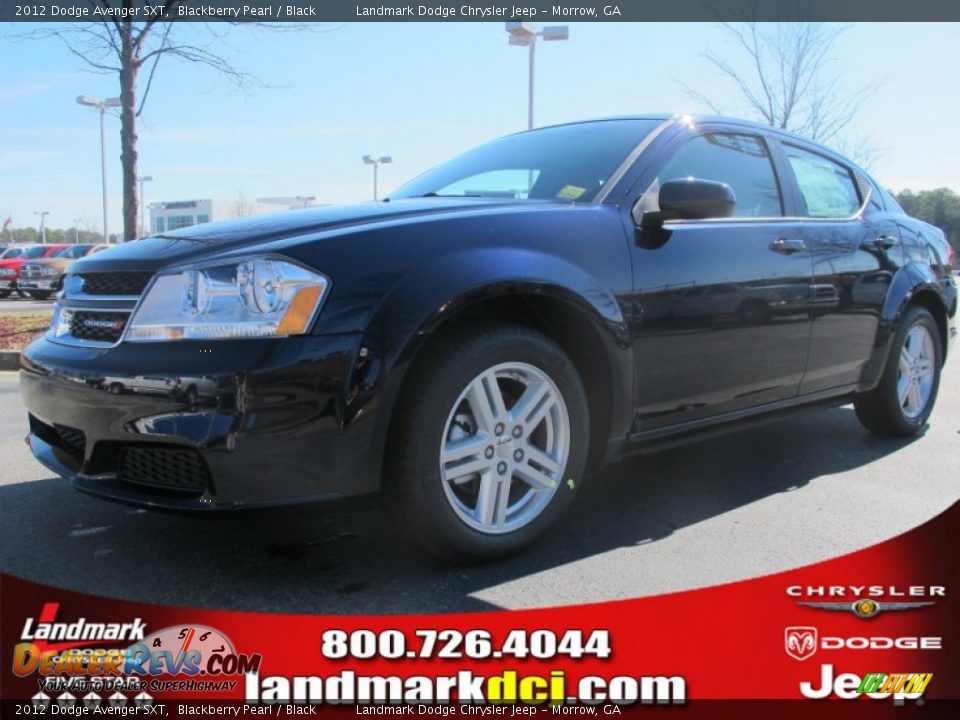 2012 Dodge Avenger SXT Blackberry Pearl / Black Photo #1