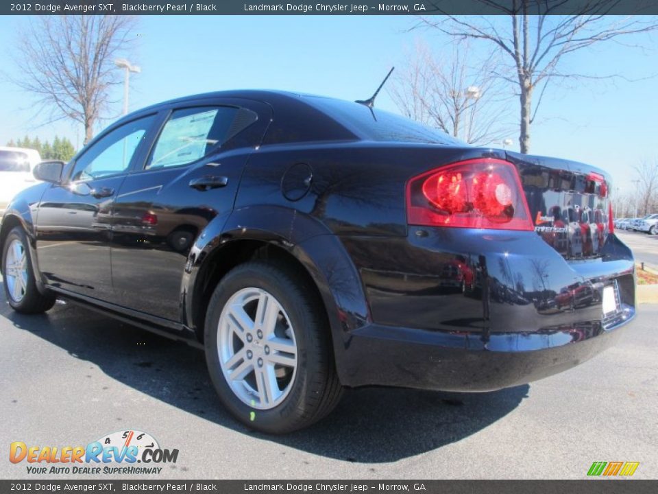 2012 Dodge Avenger SXT Blackberry Pearl / Black Photo #2