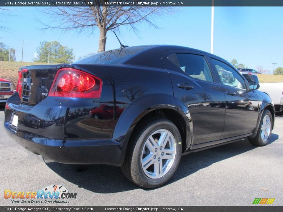 2012 Dodge Avenger SXT Blackberry Pearl / Black Photo #3