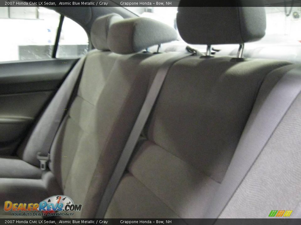 2007 Honda Civic LX Sedan Atomic Blue Metallic / Gray Photo #5