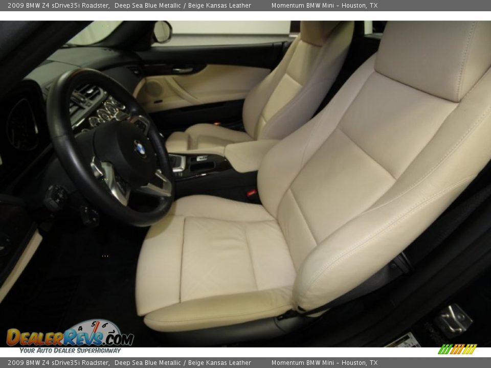 2009 BMW Z4 sDrive35i Roadster Deep Sea Blue Metallic / Beige Kansas Leather Photo #3