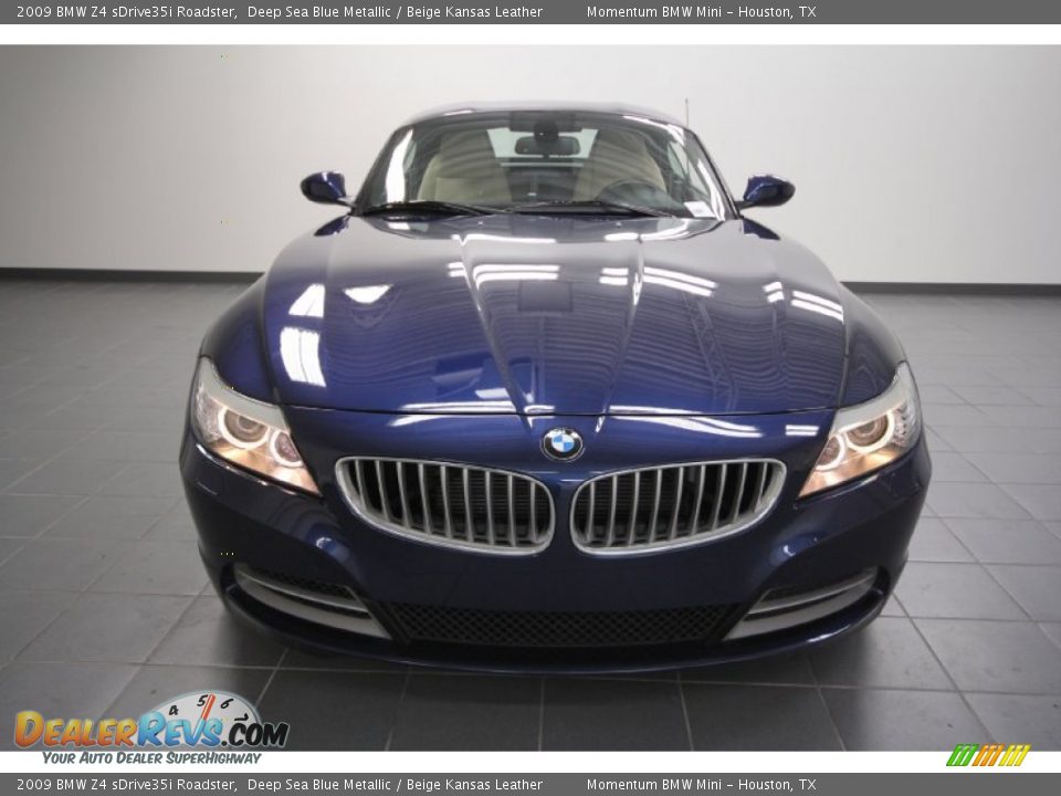 2009 BMW Z4 sDrive35i Roadster Deep Sea Blue Metallic / Beige Kansas Leather Photo #6