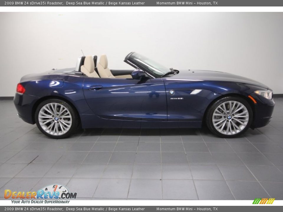 Deep Sea Blue Metallic 2009 BMW Z4 sDrive35i Roadster Photo #7