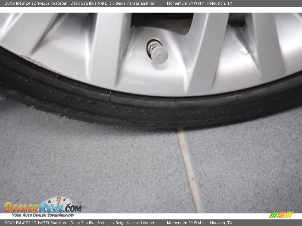2009 BMW Z4 sDrive35i Roadster Deep Sea Blue Metallic / Beige Kansas Leather Photo #12
