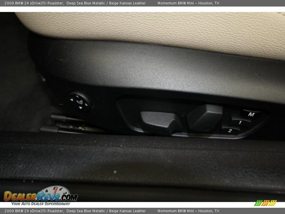 2009 BMW Z4 sDrive35i Roadster Deep Sea Blue Metallic / Beige Kansas Leather Photo #19
