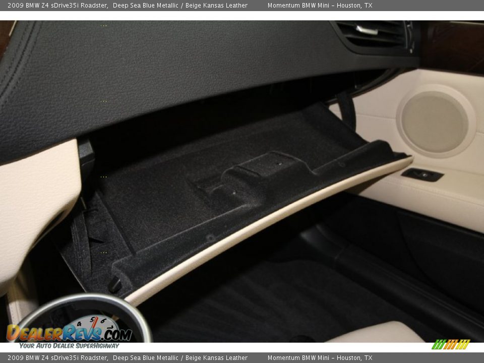 2009 BMW Z4 sDrive35i Roadster Deep Sea Blue Metallic / Beige Kansas Leather Photo #20