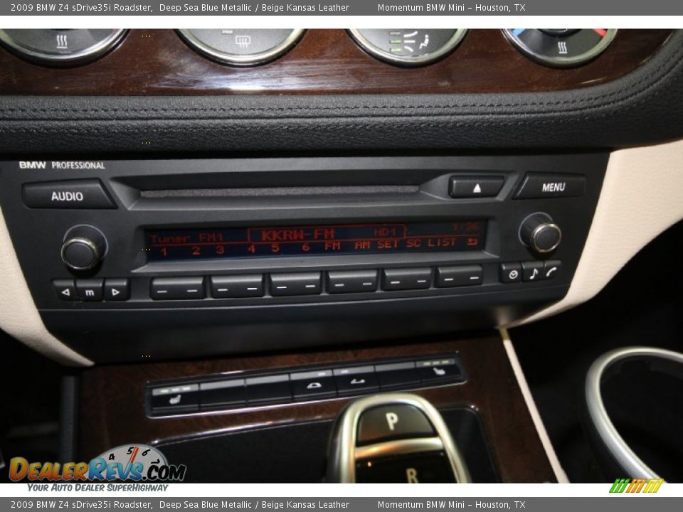 2009 BMW Z4 sDrive35i Roadster Deep Sea Blue Metallic / Beige Kansas Leather Photo #23