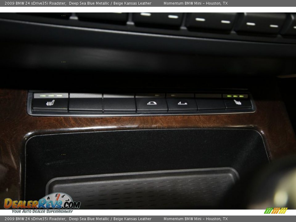 2009 BMW Z4 sDrive35i Roadster Deep Sea Blue Metallic / Beige Kansas Leather Photo #24