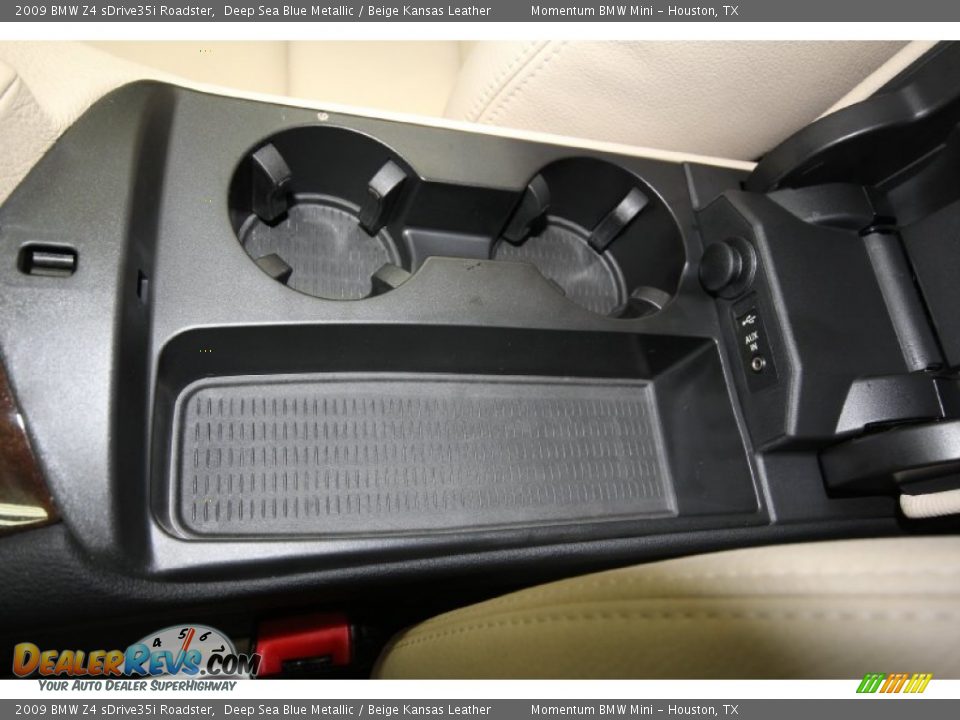 2009 BMW Z4 sDrive35i Roadster Deep Sea Blue Metallic / Beige Kansas Leather Photo #27