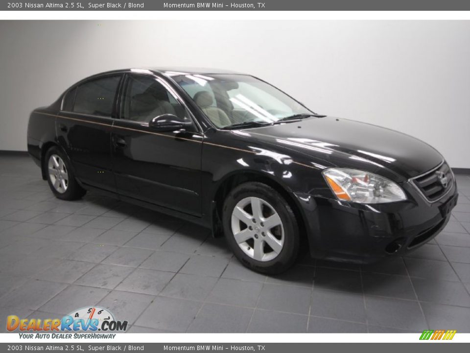 2003 Nissan Altima 2.5 SL Super Black / Blond Photo #1