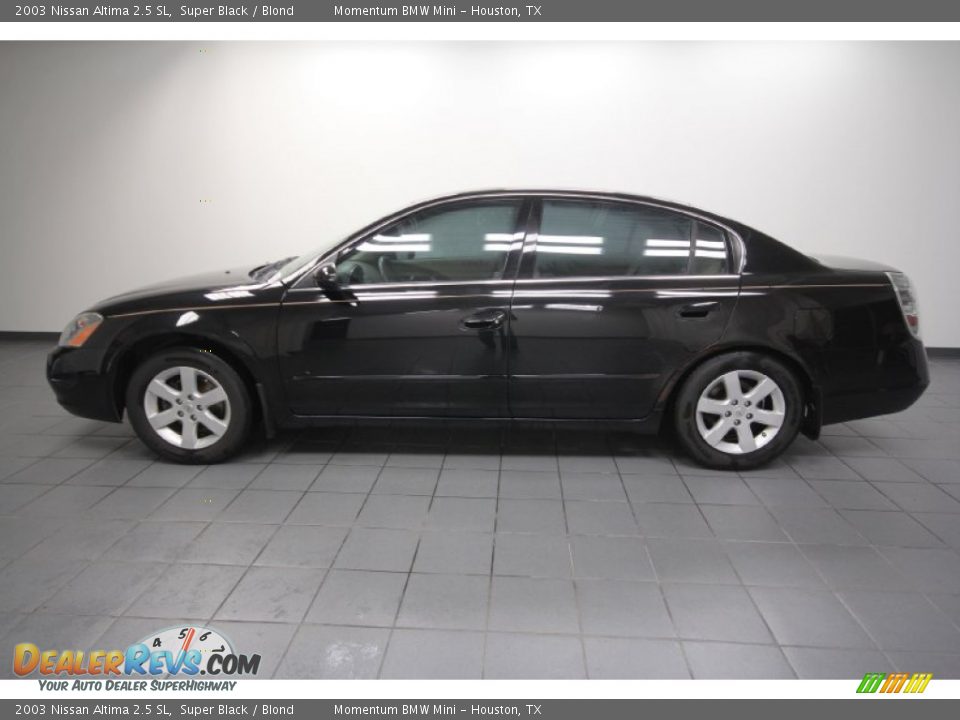 2003 Nissan Altima 2.5 SL Super Black / Blond Photo #2
