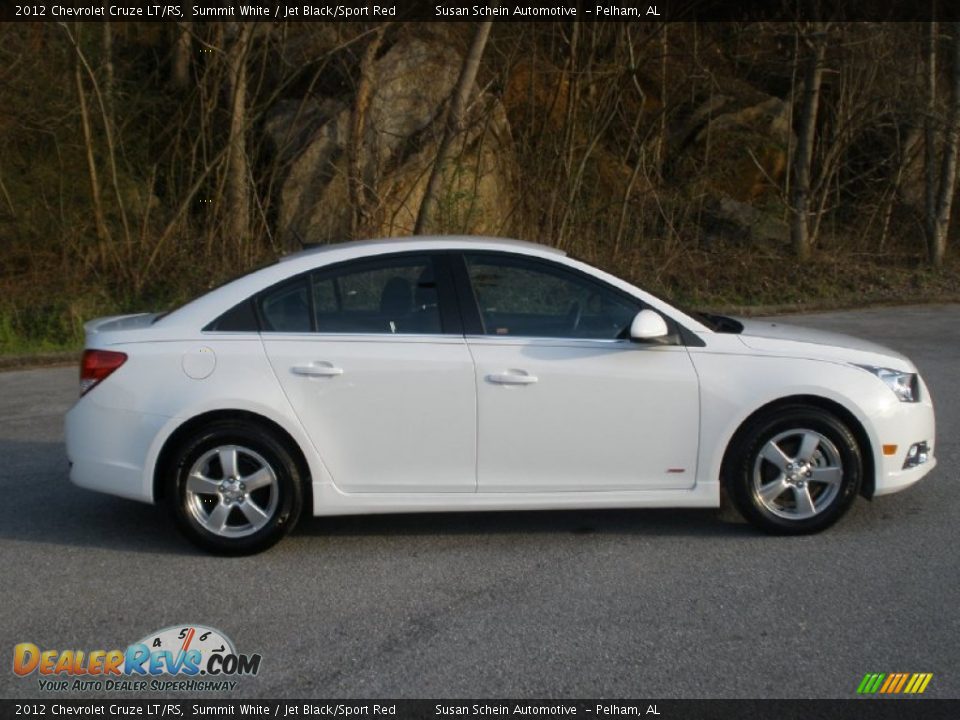 2012 Chevrolet Cruze LT/RS Summit White / Jet Black/Sport Red Photo #2