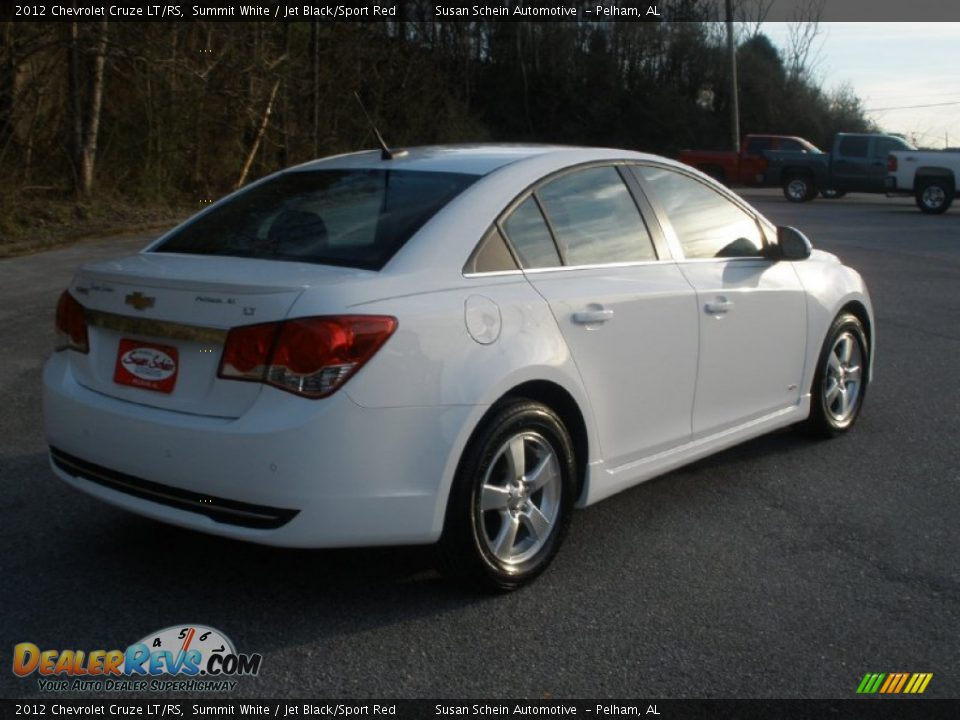 2012 Chevrolet Cruze LT/RS Summit White / Jet Black/Sport Red Photo #3
