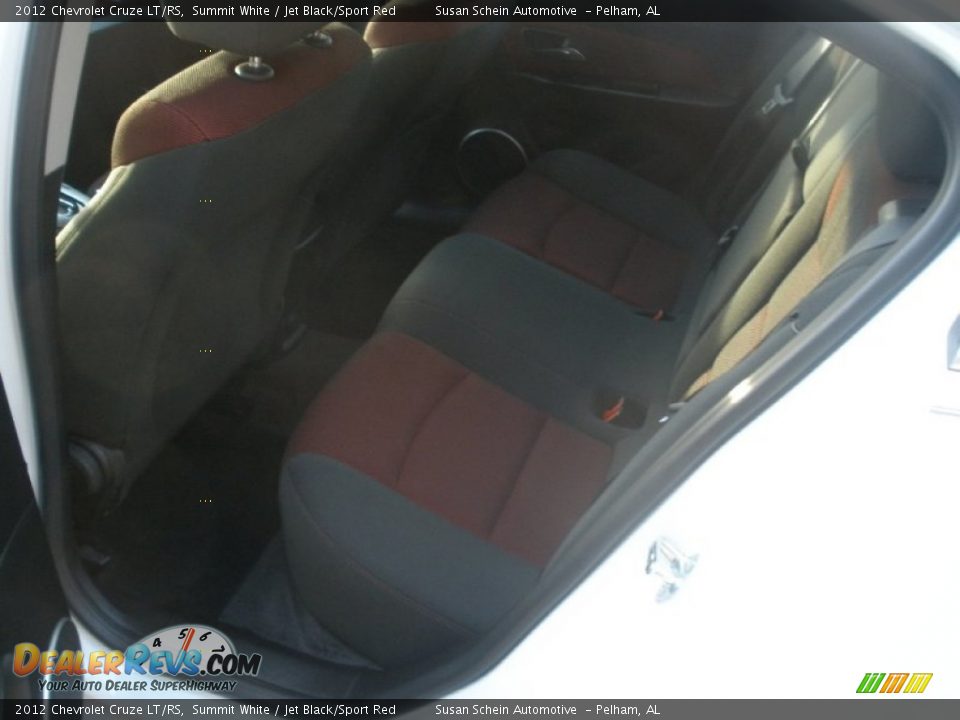 2012 Chevrolet Cruze LT/RS Summit White / Jet Black/Sport Red Photo #7