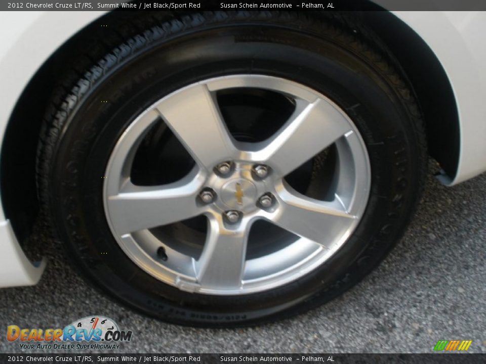2012 Chevrolet Cruze LT/RS Summit White / Jet Black/Sport Red Photo #9