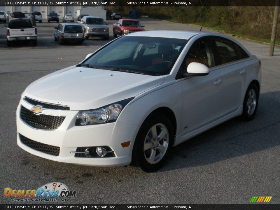 2012 Chevrolet Cruze LT/RS Summit White / Jet Black/Sport Red Photo #13