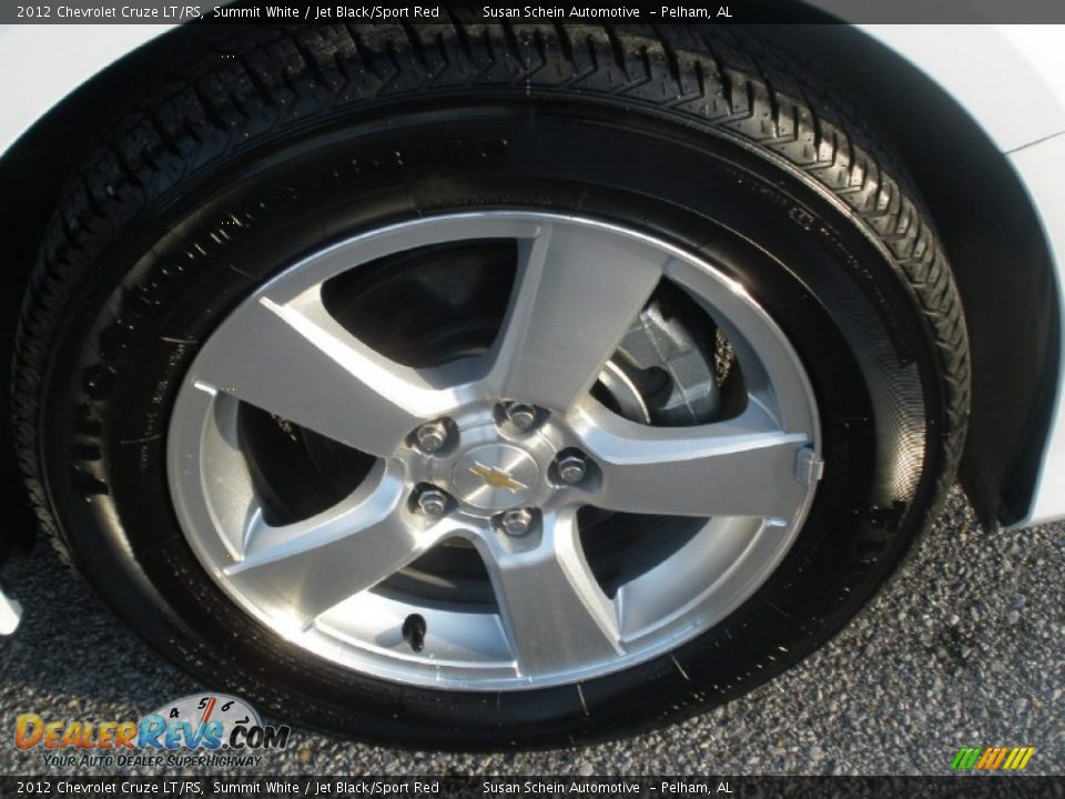 2012 Chevrolet Cruze LT/RS Summit White / Jet Black/Sport Red Photo #15