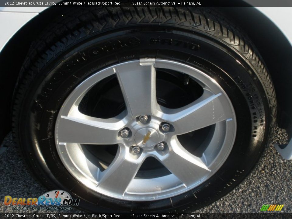 2012 Chevrolet Cruze LT/RS Summit White / Jet Black/Sport Red Photo #16