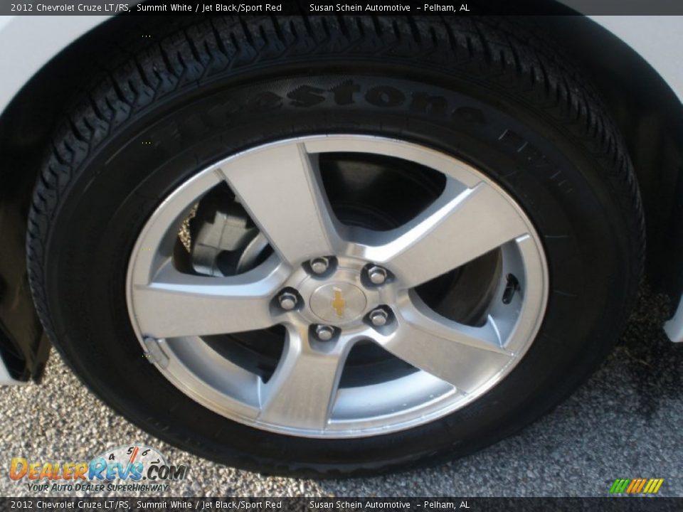 2012 Chevrolet Cruze LT/RS Summit White / Jet Black/Sport Red Photo #17