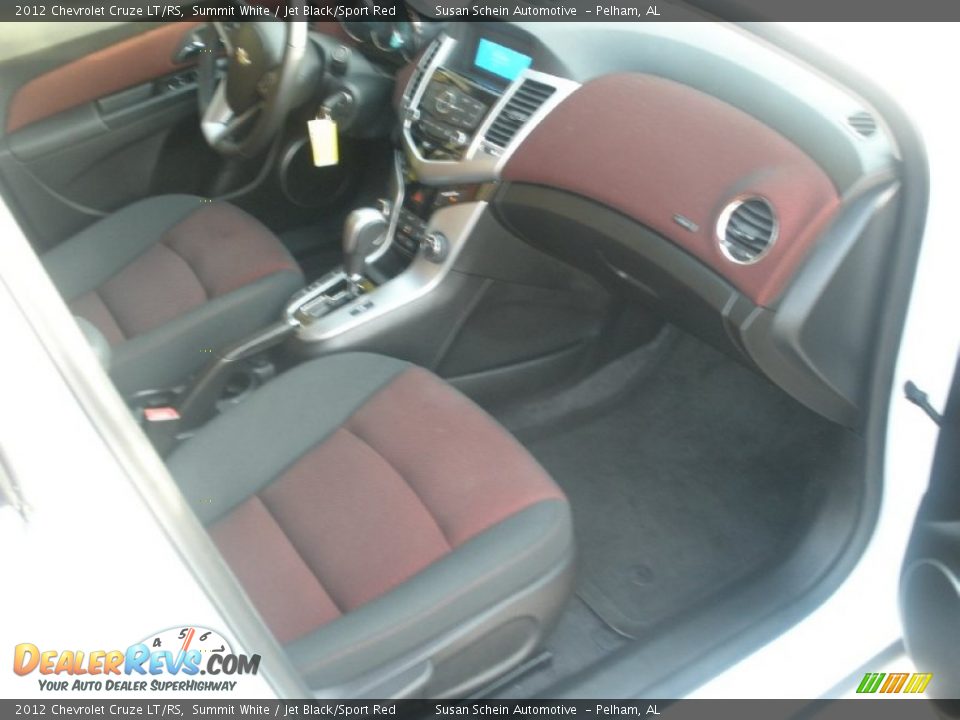 2012 Chevrolet Cruze LT/RS Summit White / Jet Black/Sport Red Photo #19