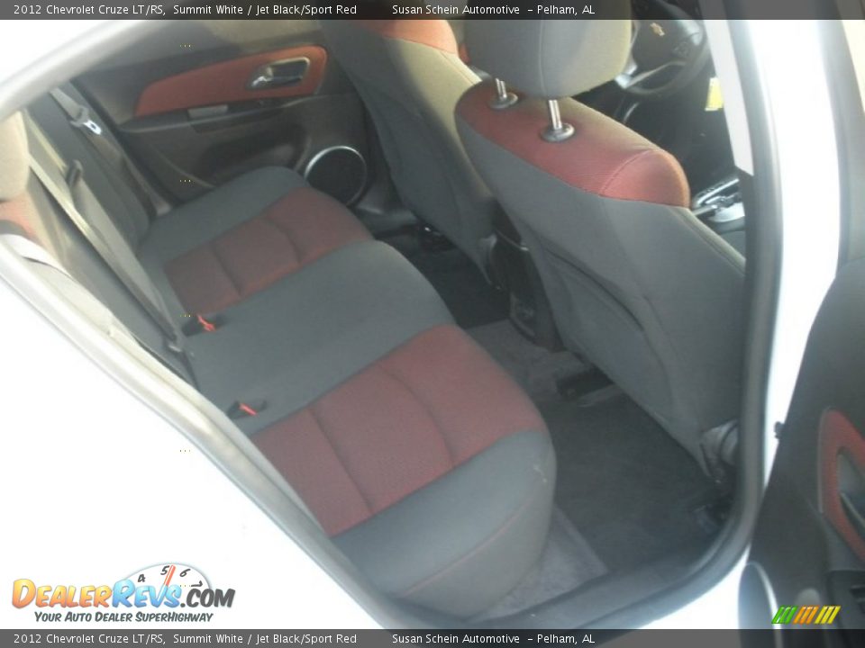 2012 Chevrolet Cruze LT/RS Summit White / Jet Black/Sport Red Photo #21