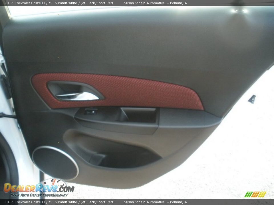 2012 Chevrolet Cruze LT/RS Summit White / Jet Black/Sport Red Photo #22