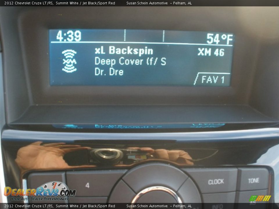 2012 Chevrolet Cruze LT/RS Summit White / Jet Black/Sport Red Photo #25