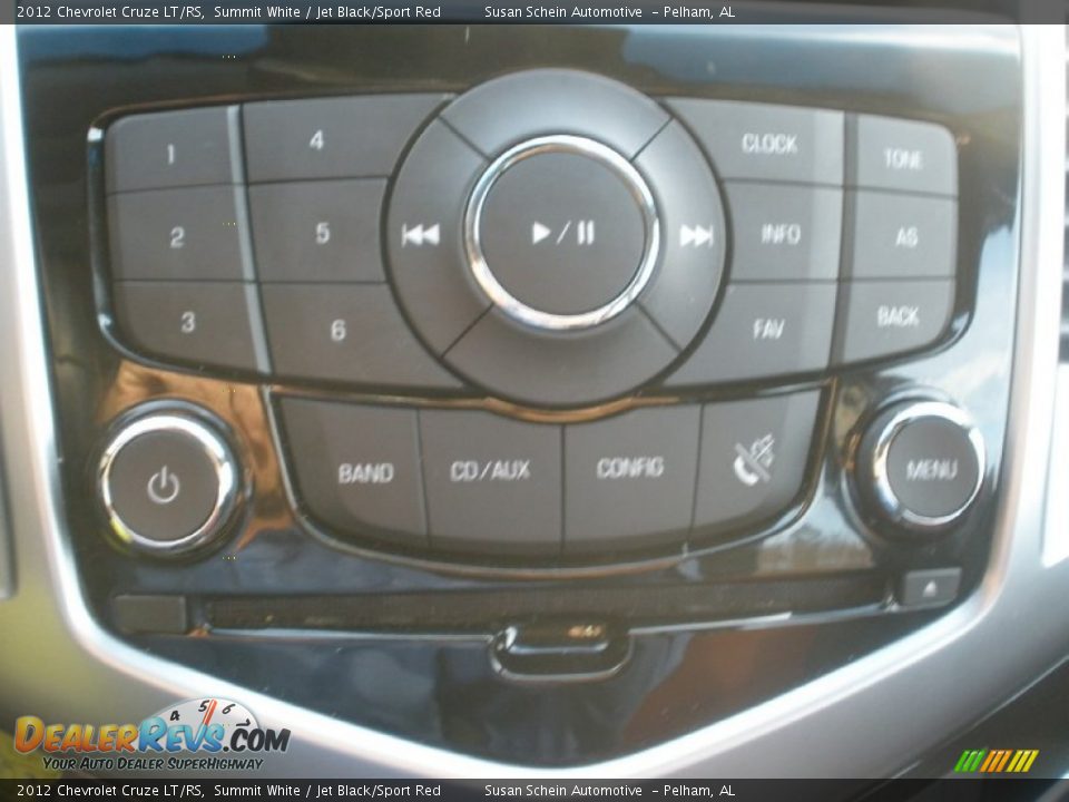 2012 Chevrolet Cruze LT/RS Summit White / Jet Black/Sport Red Photo #26