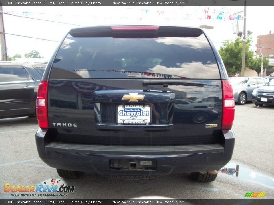 2008 Chevrolet Tahoe LT 4x4 Dark Blue Metallic / Ebony Photo #6