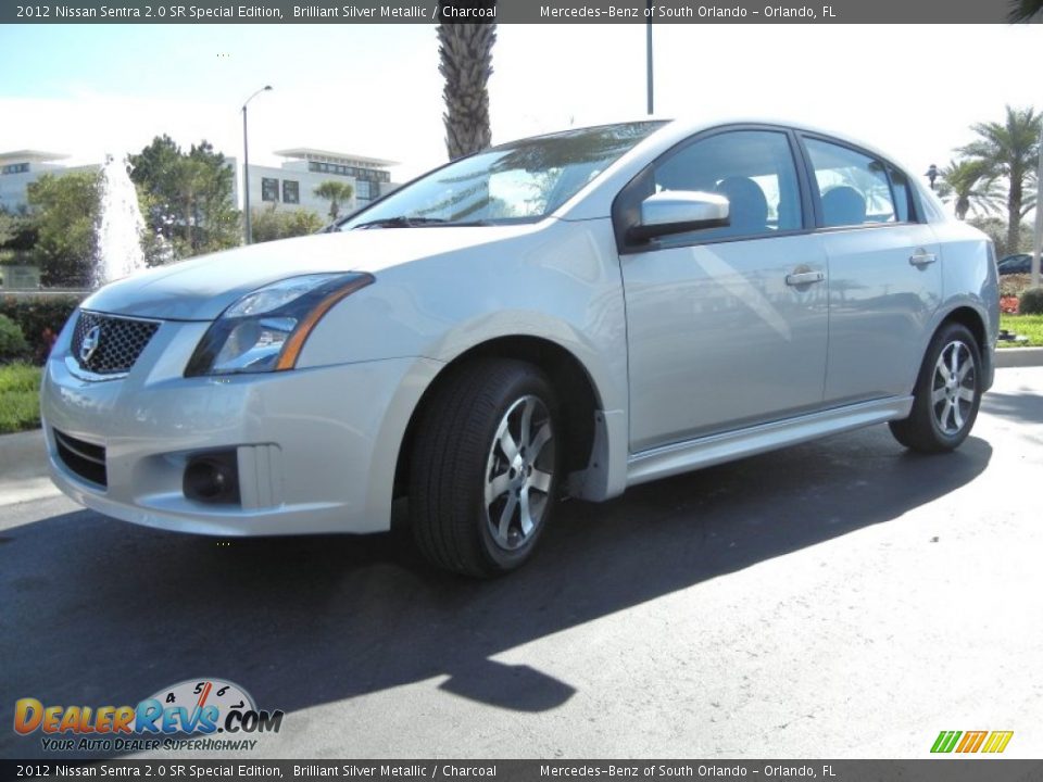 2012 Nissan Sentra 2.0 SR Special Edition Brilliant Silver Metallic / Charcoal Photo #2