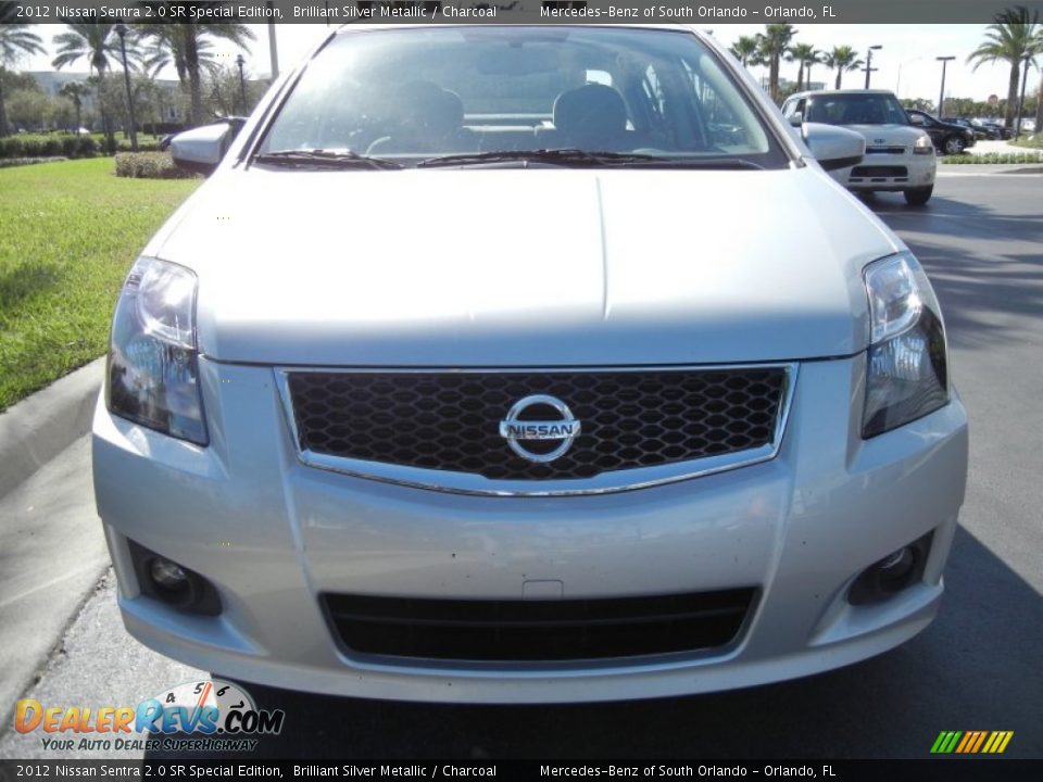 2012 Nissan Sentra 2.0 SR Special Edition Brilliant Silver Metallic / Charcoal Photo #3