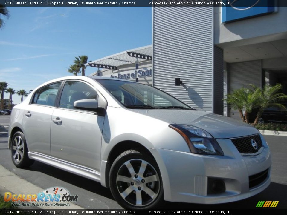 2012 Nissan Sentra 2.0 SR Special Edition Brilliant Silver Metallic / Charcoal Photo #4