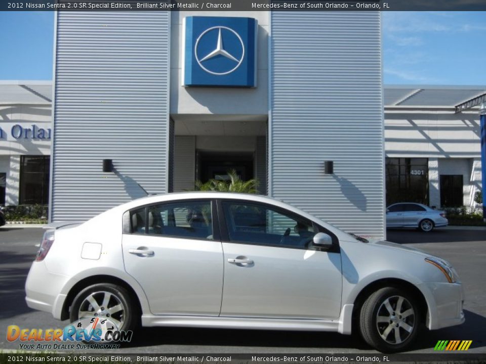 2012 Nissan Sentra 2.0 SR Special Edition Brilliant Silver Metallic / Charcoal Photo #5