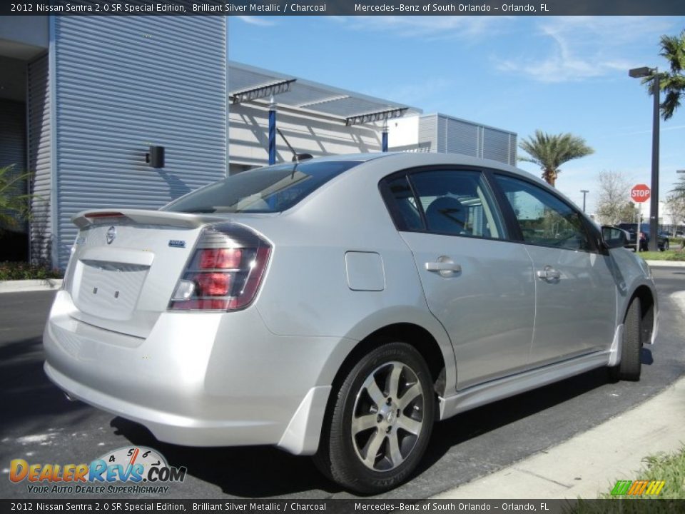 2012 Nissan Sentra 2.0 SR Special Edition Brilliant Silver Metallic / Charcoal Photo #6