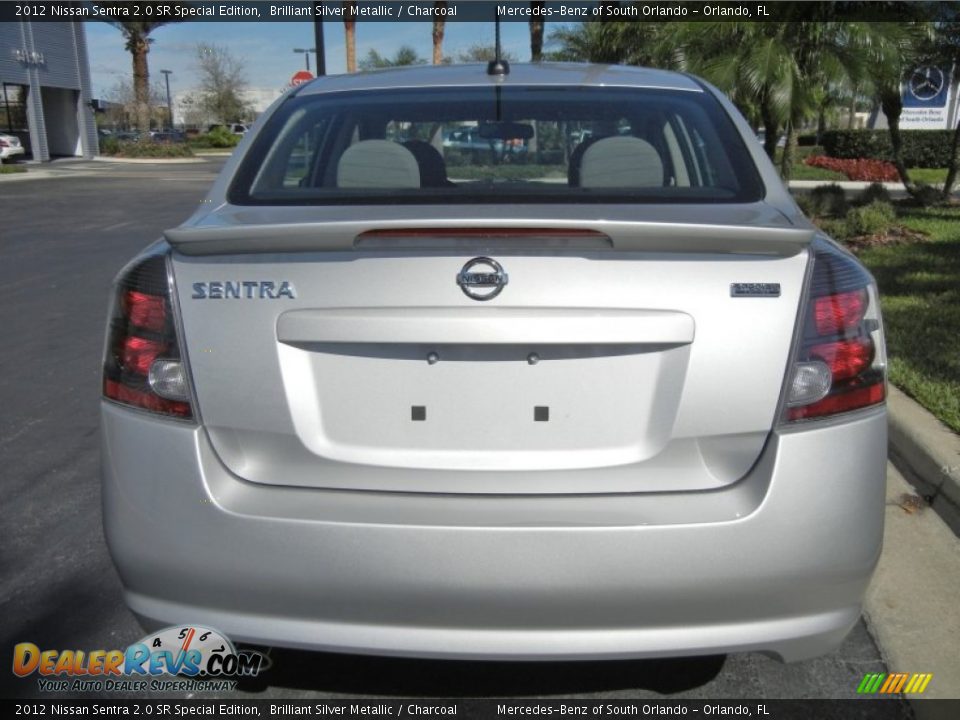 2012 Nissan Sentra 2.0 SR Special Edition Brilliant Silver Metallic / Charcoal Photo #7