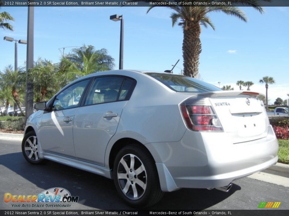 2012 Nissan Sentra 2.0 SR Special Edition Brilliant Silver Metallic / Charcoal Photo #8