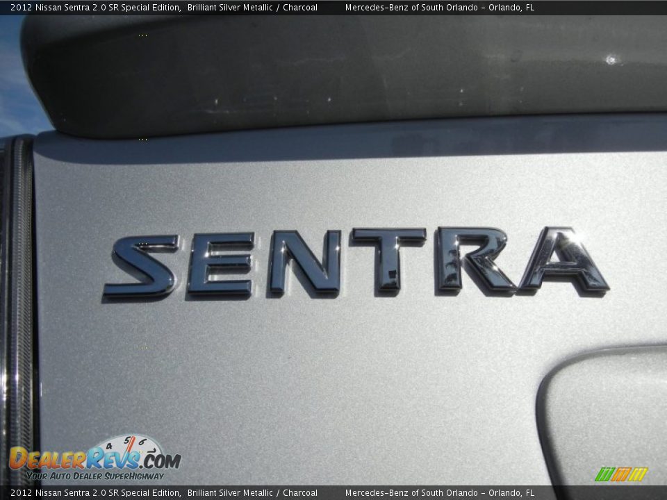 2012 Nissan Sentra 2.0 SR Special Edition Brilliant Silver Metallic / Charcoal Photo #9
