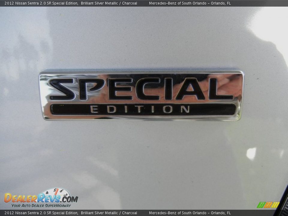 2012 Nissan Sentra 2.0 SR Special Edition Brilliant Silver Metallic / Charcoal Photo #10