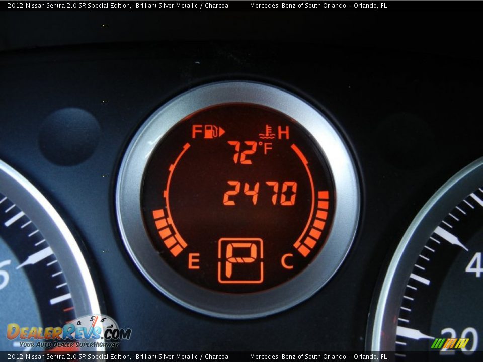 2012 Nissan Sentra 2.0 SR Special Edition Brilliant Silver Metallic / Charcoal Photo #23